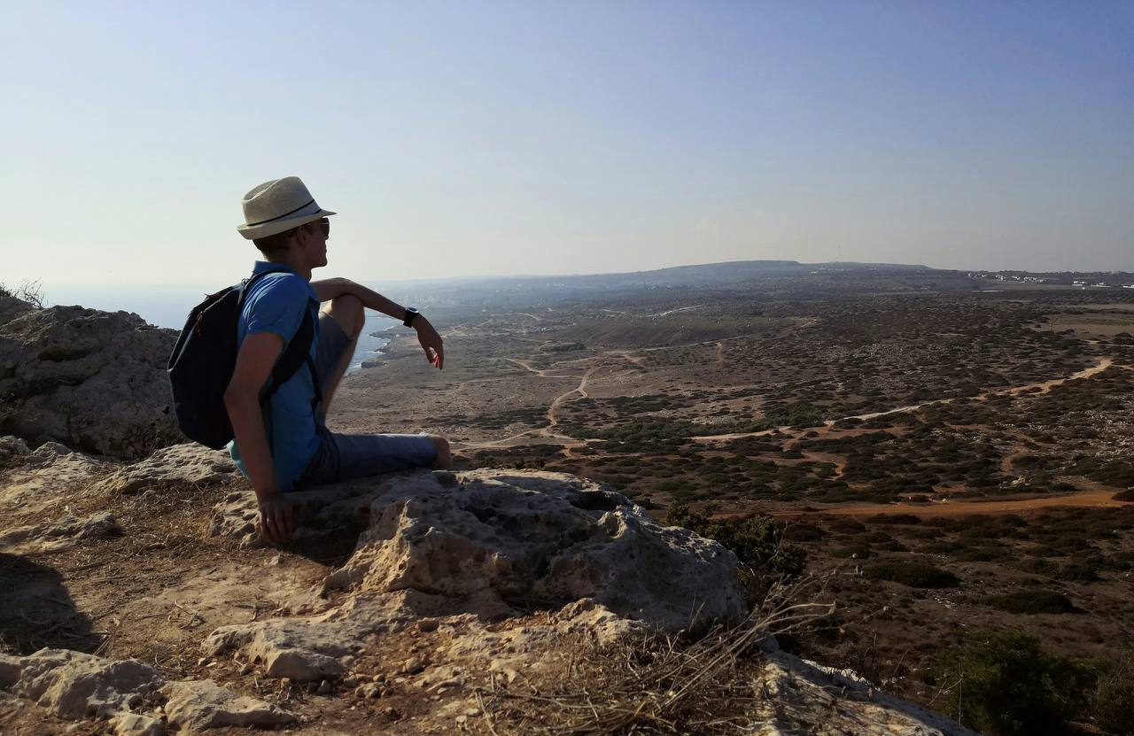 Sitting on a rocky cape above the coast